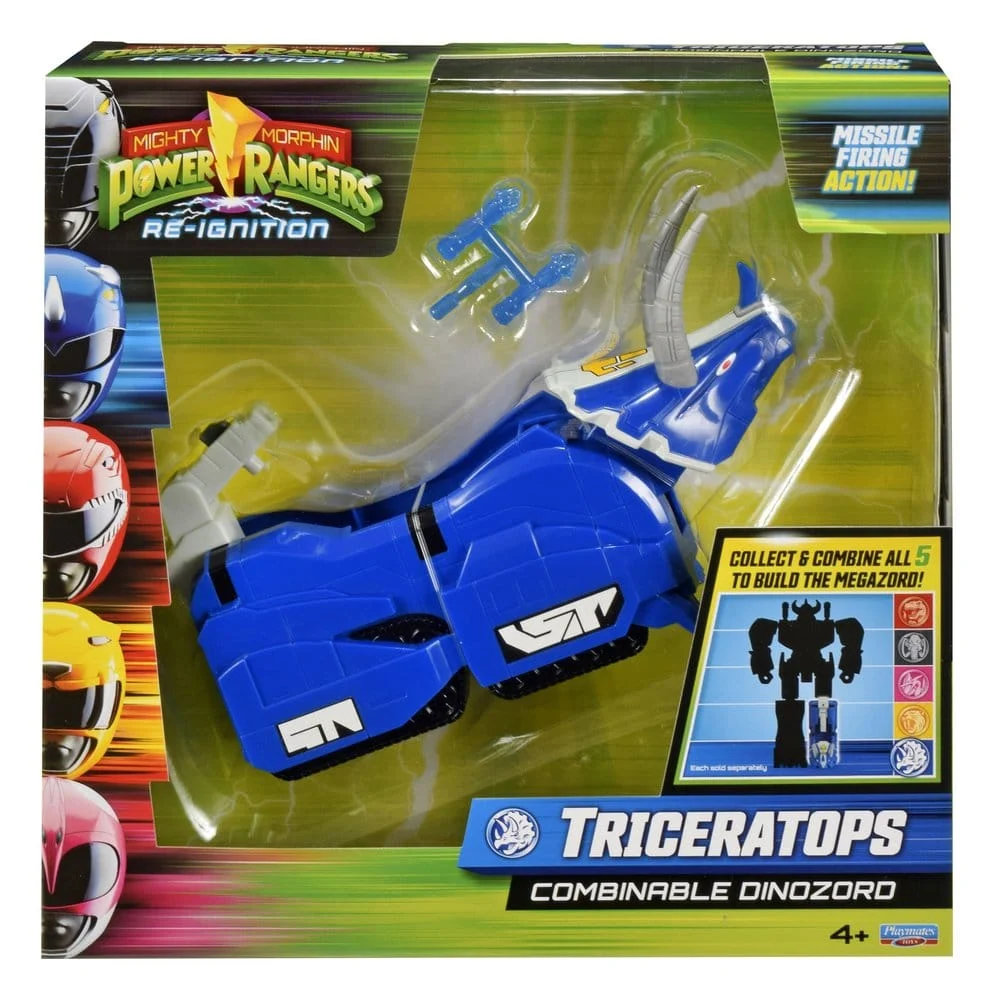 Mighty Morphin Power Rangers Kombinerbara Dinozord Actionfigur Triceratops 20 cm