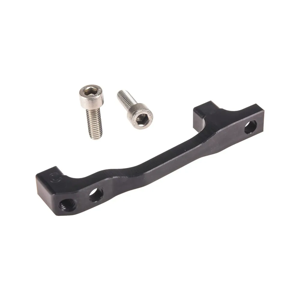 Adapter för bromsok fram/bak PM/PM HOPE Disc 203 mm (+43 mm) #HBMC Svart