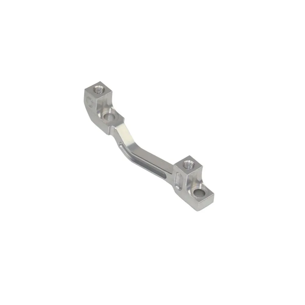 Adapter för bromsok fram/bak PM/PM HOPE Disc 203 mm (+43 mm) #HBMC Silver