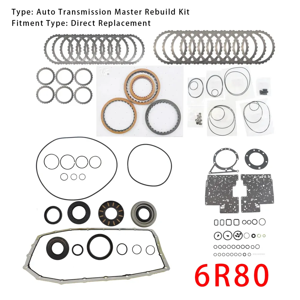 2009-2014 EXPEDITION 3.5L 5.0L 5.4L 6R80 Auto Transmission Master Rebuild Kit Kopplingsplattor