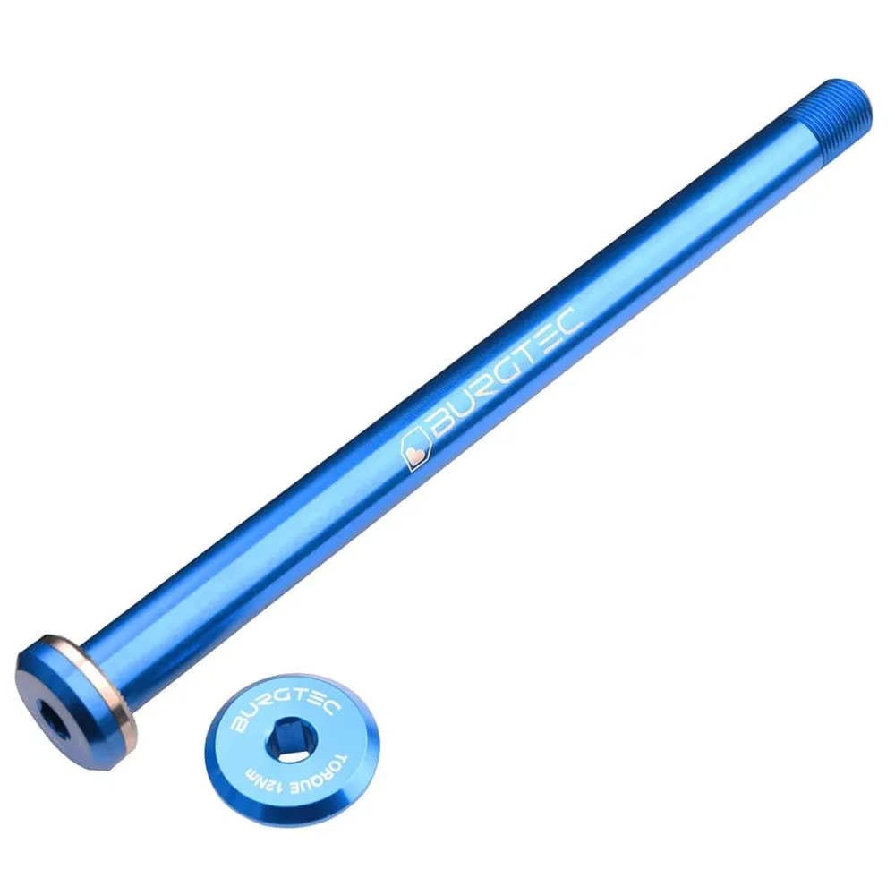 BURGTEC 168,5 mm bakhjulsaxel för Santa Cruz-ramar Blå