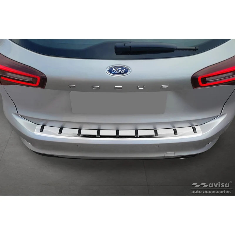 Avisa, Bakre stötfångarskydd, Rostfritt stål, passar Ford Focus IV Wagon inkl. ST-Line 2018- 'STRONG EDITION'