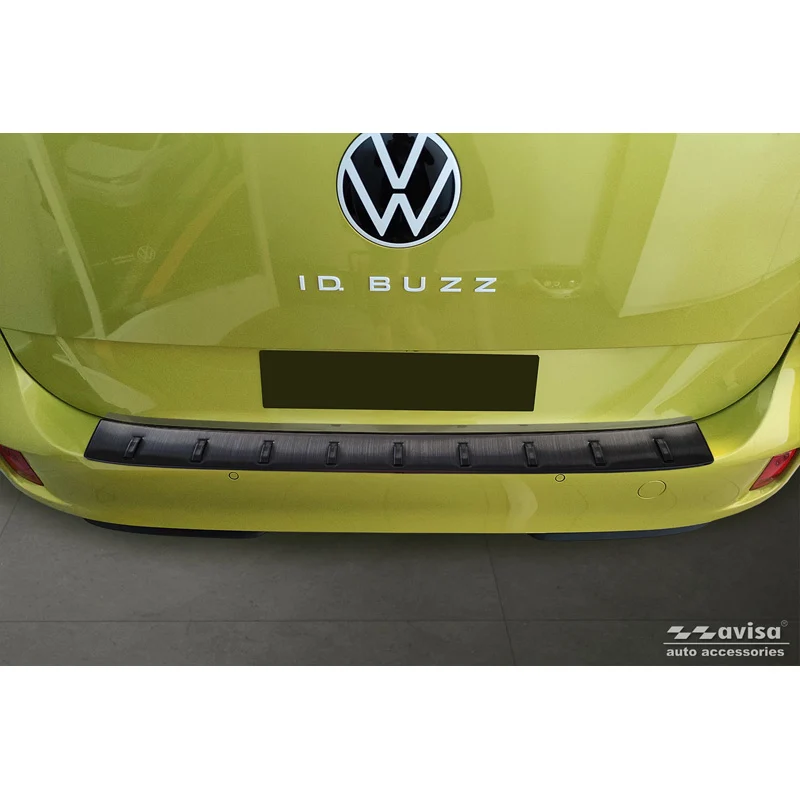 Avisa, Bakre stötfångarskydd, Svart, Rostfritt stål, passar Volkswagen ID.Buzz + Cargo 2022- 'STRONG EDITION'