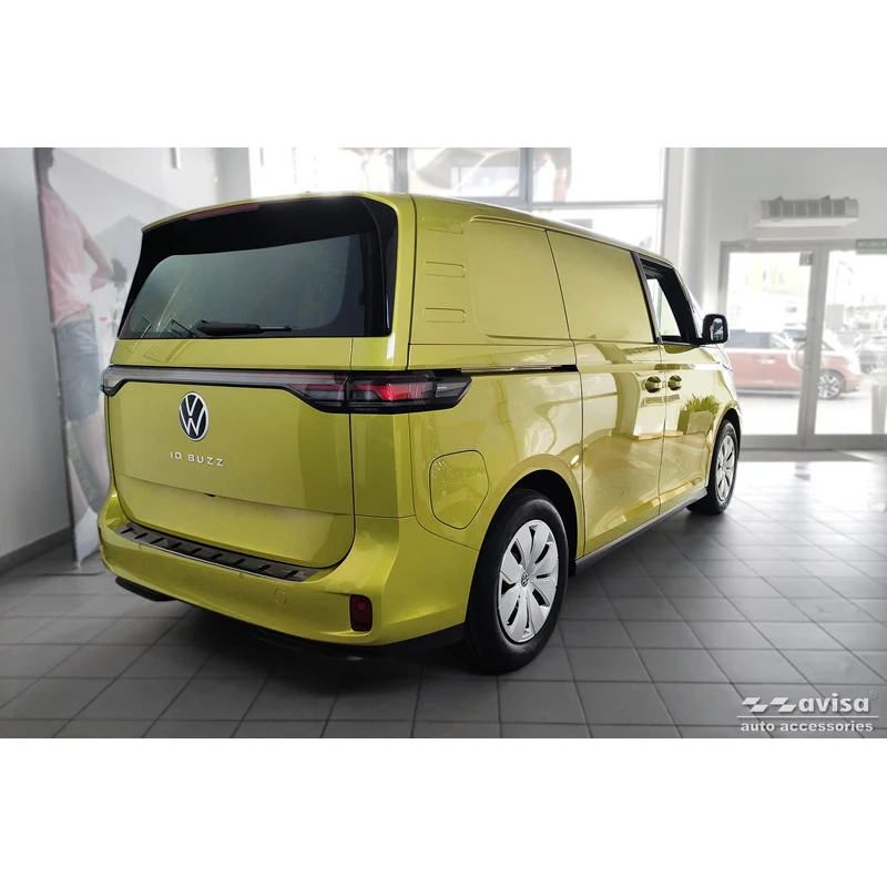 Avisa, Bakre stötfångarskydd, Svart, Rostfritt stål, passar Volkswagen ID.Buzz + Cargo 2022- 'STRONG EDITION'