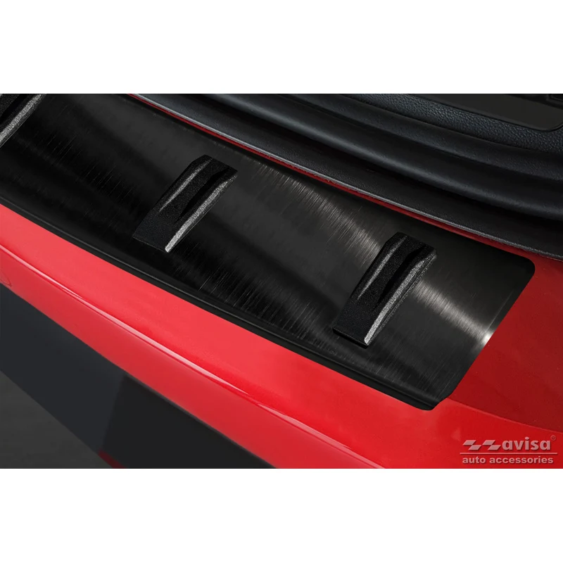 Avisa, Bakre stötfångarskydd, Svart, Rostfritt stål, passar Seat Leon ST (5F) 2013-2017 & Facelift 2017-2020 'STRONG E...