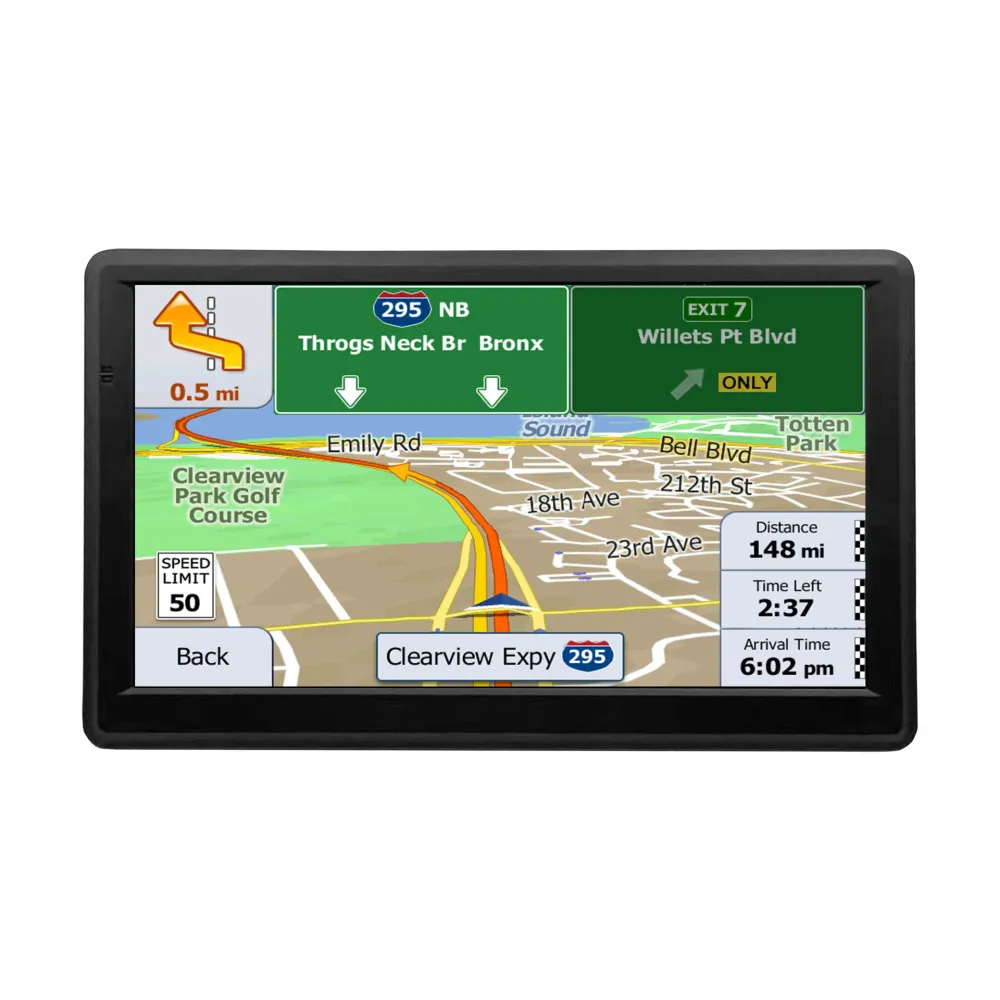 NOEIFEVO X20 GPS-navigering, 7-tums pekskärm med Europa-kartor, 8GB 256MB, flerspråkig, FM-stöd, för bilar/transportbilar/...