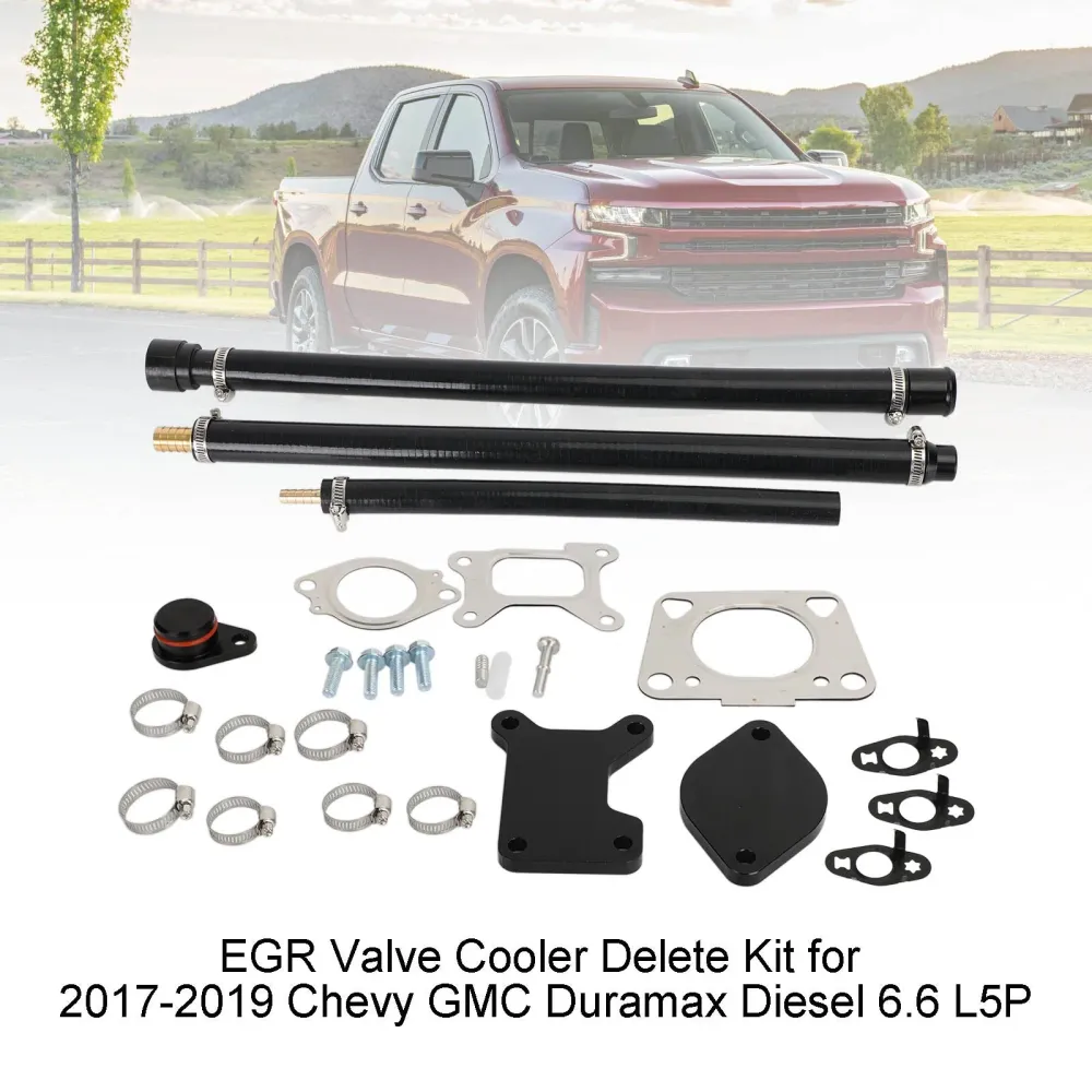 EGR Valve Cooler Delete Kit för 2017-2023 Chevy GMC Duramax Diesel 6.6 L5p