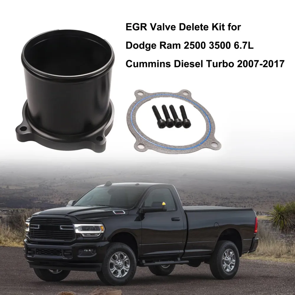 Egr Valve Delete Kit för Dodge Ram 2500 3500 6.7L Cummins Diesel Turbo 2007-2017 Generic