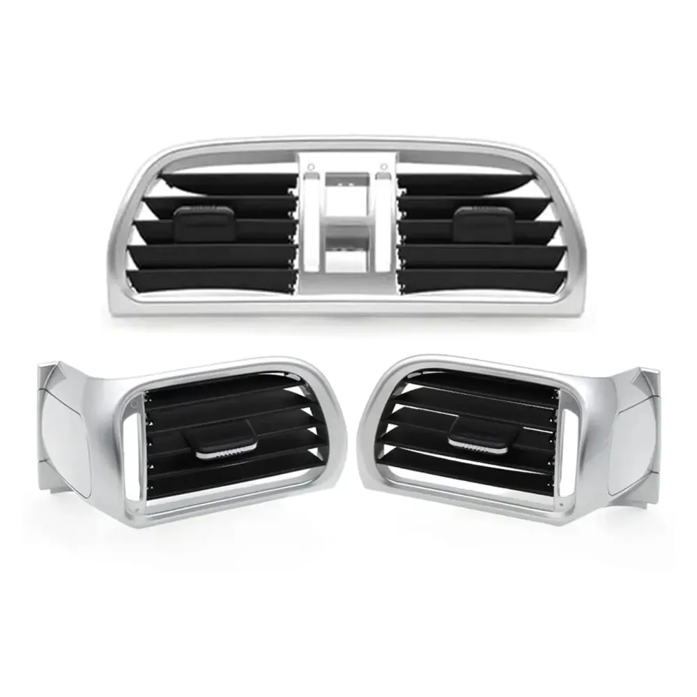 Vänster Höger Central AC Vent Lock Silver För Porsche 911 Carrera Targa 2004-2012
