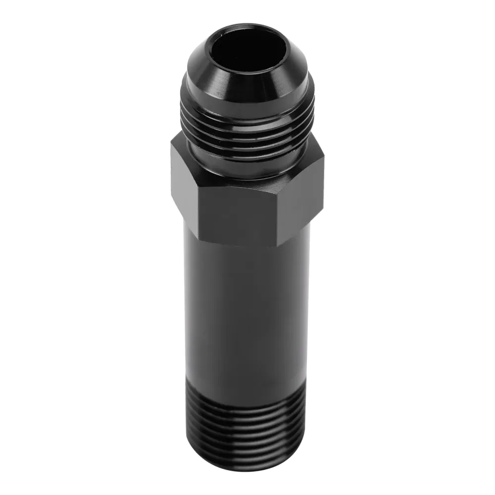 Rak -10AN flänsande hane till 1/2" NPT-konrör Turbo-avloppsadapterkoppling
