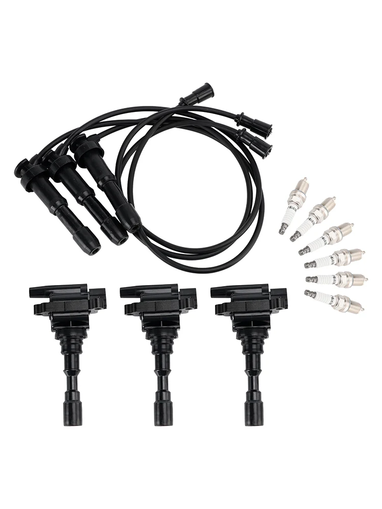 2003-2006 Kia Sorento 3.5L V6 3x Tändspole & 6x Tändstift & 3x Wireset UF431
