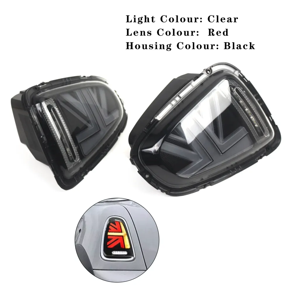 L&R LED Bakljus Lampor För BMW Mini R56 R57 R58 R59 Cooper S 2007-2015 Grå