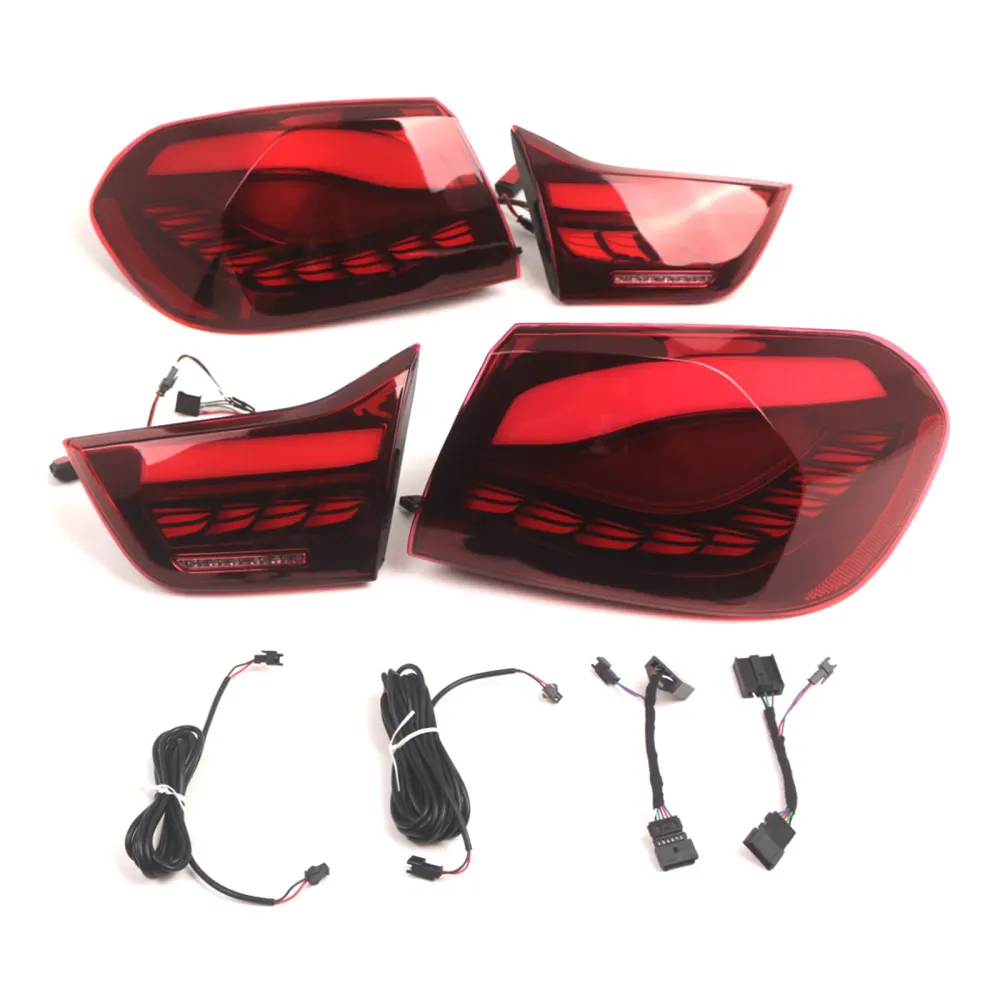 L&R Röda LED-bakljus Bakljusenhet För BMW 4 M4 GTS F32 F33 F82 F36 F83