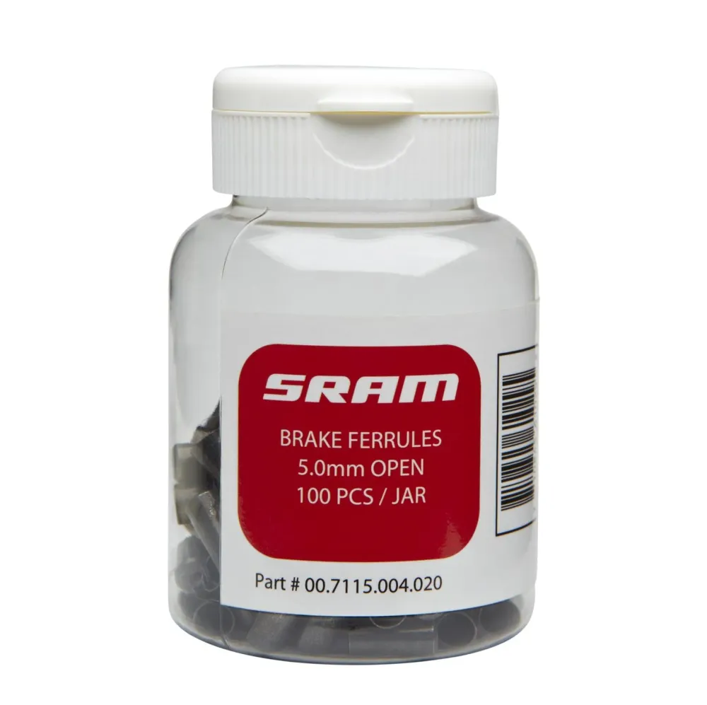 SRAM 5 mm bromshylsa ändlock svart (x100)