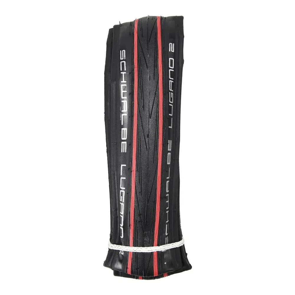 SCHWALBE LUGANO II 700c K-Guard TubeType-däck Röd