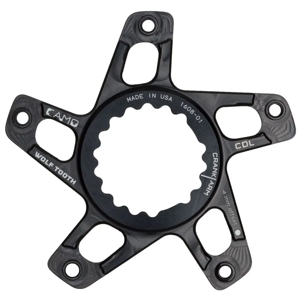 WOLF TOOTH CAMO M4 Cannondale Direct Mount Offset vevparti stjärna -4mm Svart