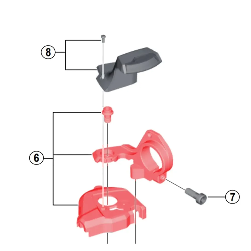 Indikatorhölje för SHIMANO XT M8000 hastighetskontroll höger #Y03K98040
