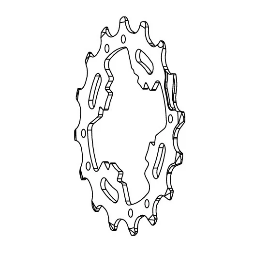 16-tandat kedjehjul för CAMPAGNOLO SUPER RECORD / CHORUS 12V