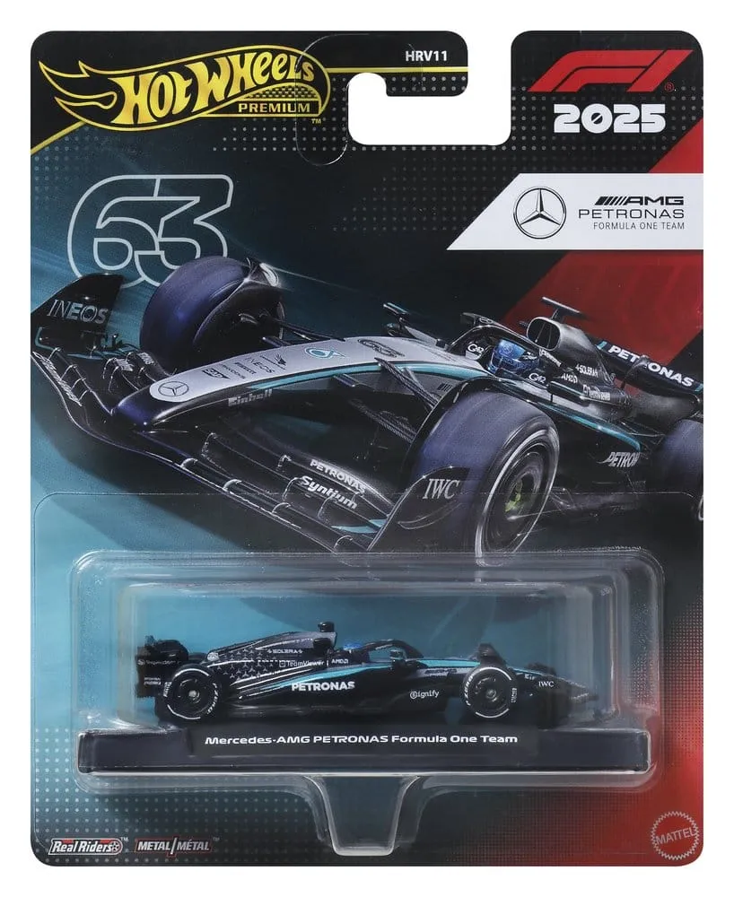 Formula 1 Hot Wheels Premium Die-Cast Fordon 1:64 Team Mercedes Benz: Förare 1