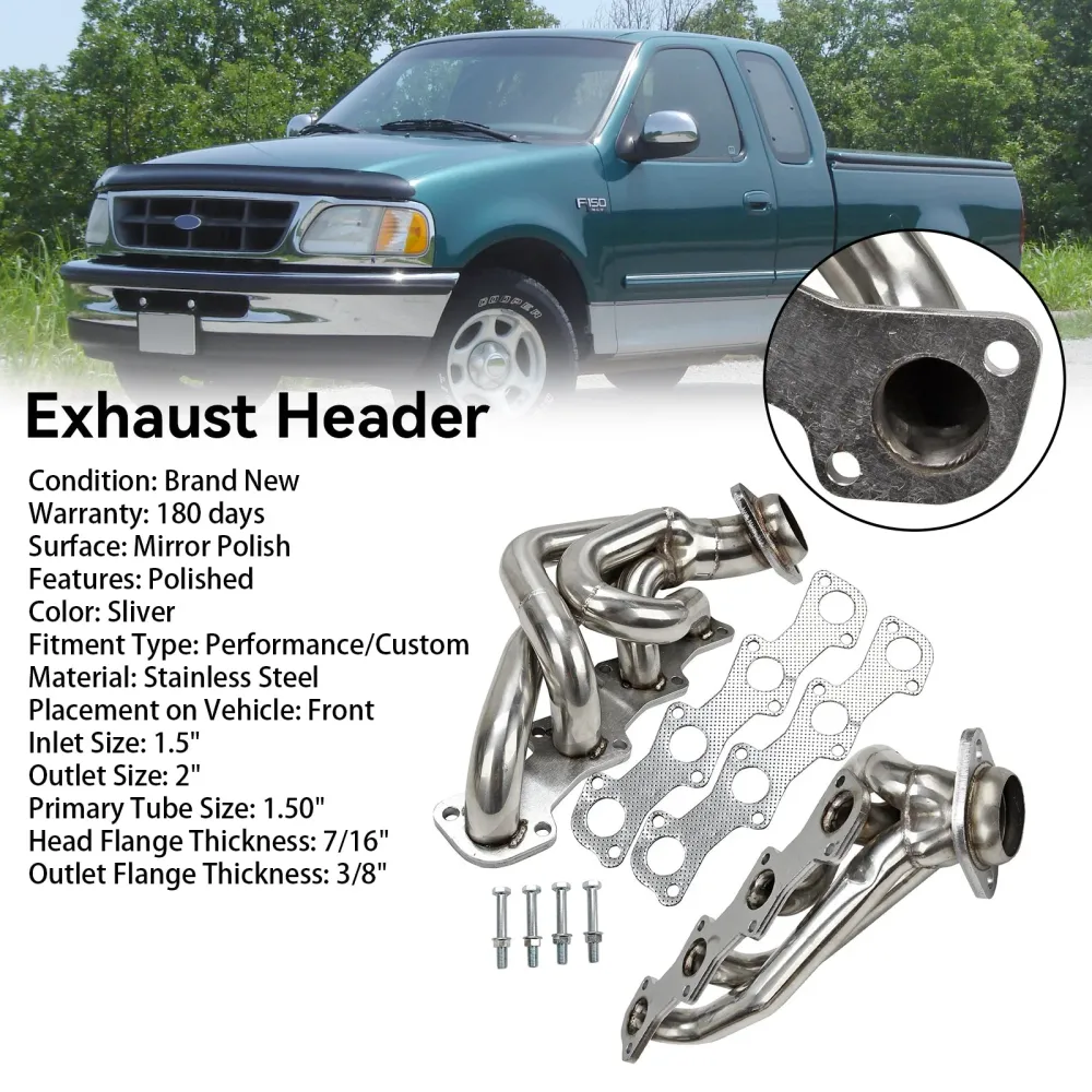 1997 1999-2003 Ford F250 5.4L V8 MOTRINES grenrörshuvuden