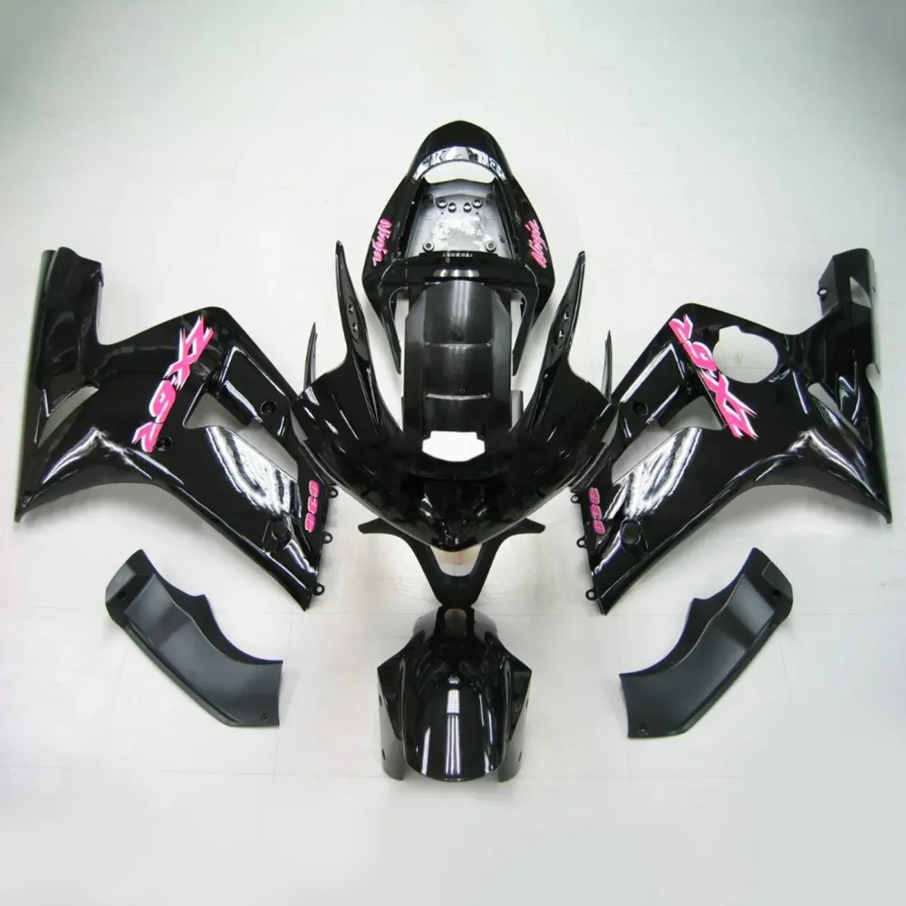 2003-2004 Kawasaki ZX6R 636 Amotopart Injection Fairing Kit Kaross plast ABS #118