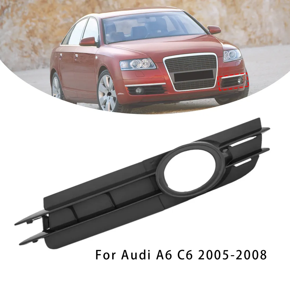 2005-2008 Audi A6 C6 Bil Vänster Sida Dimljus Galler Kåpa 4F0807681A