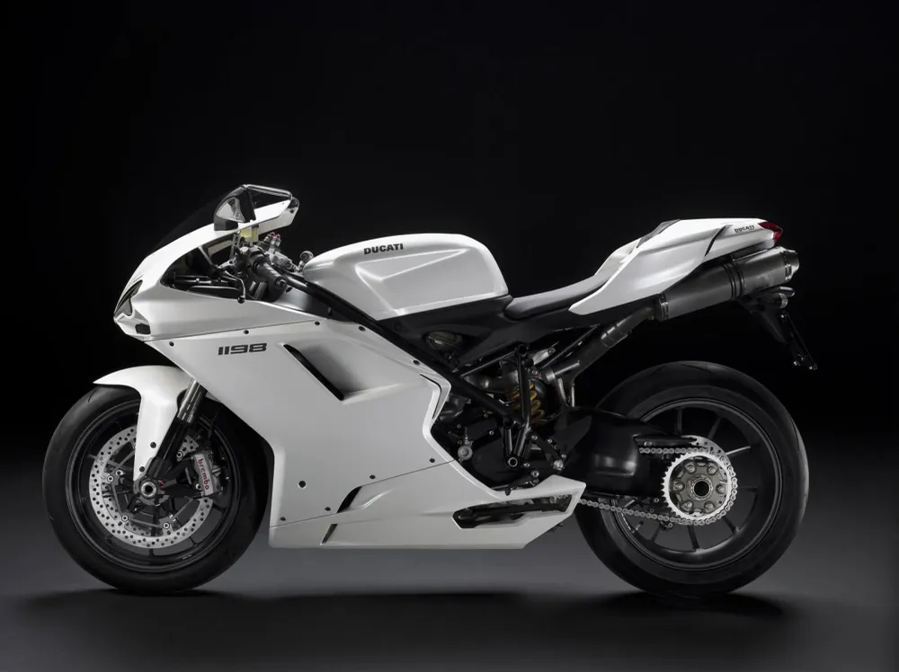 2007-2012 Ducati 1098/1198/848 White Bodywork Fairing ABS Injection Form 13# Generic