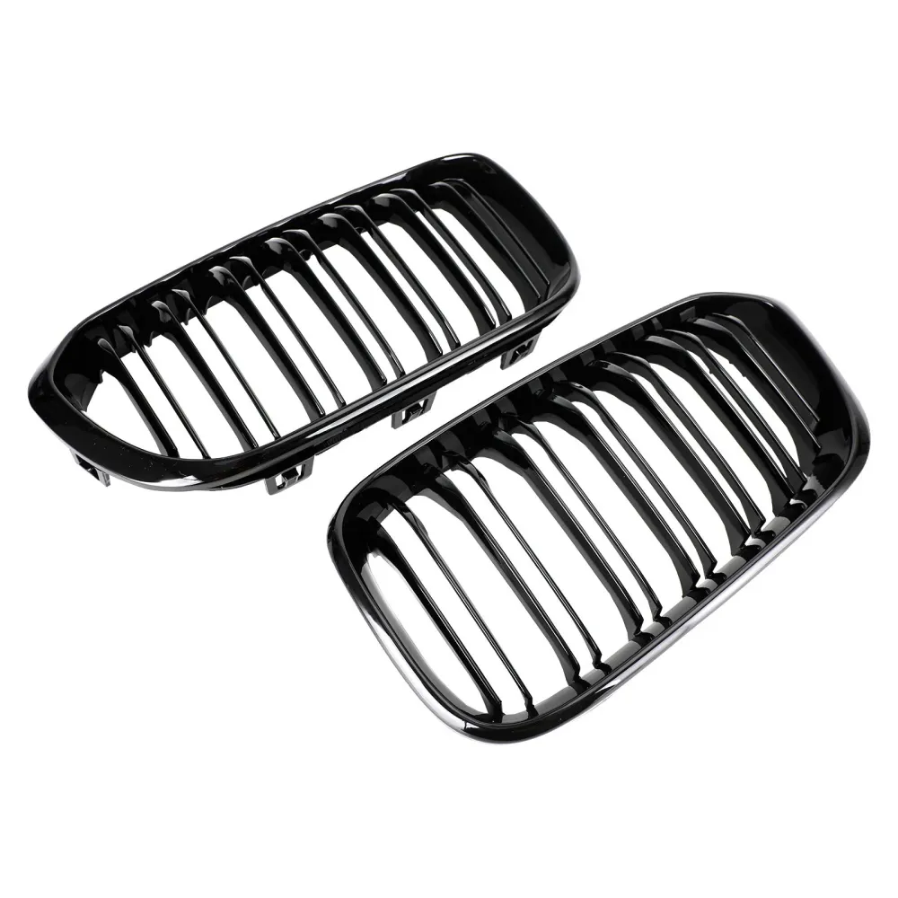 2015 2016 2017 BMW 1 Series F20 F21 Gloss Black Double Front Kidney Grill Grill