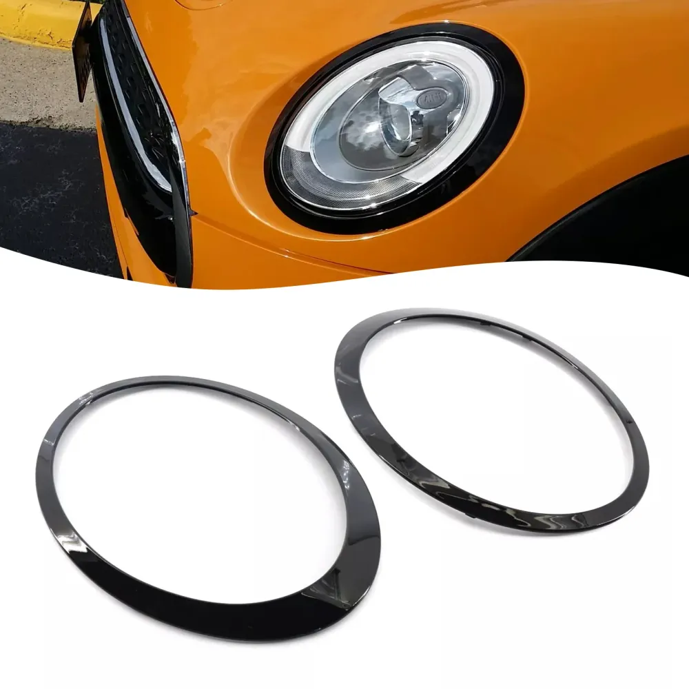 2015 och framåt Mini Cooper F57 : MINI Cabriolet Cooper S, Cooper SD 2 ST Glanssvart Strålkastare Bezel Trim Ring