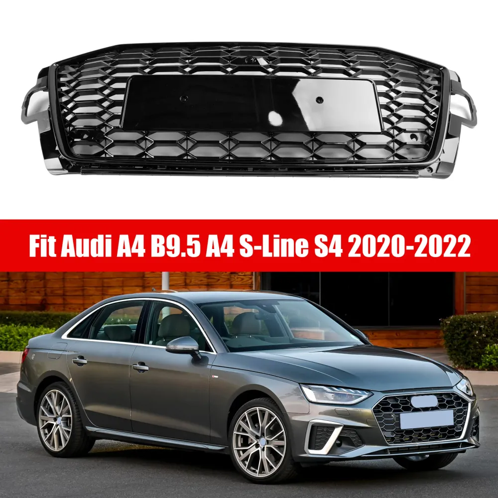 2020 2021 2022 Audi A4 B9.5 A4 S-Line S4 RS4 Style Främre stötfångargrill Grill 8W0853651D