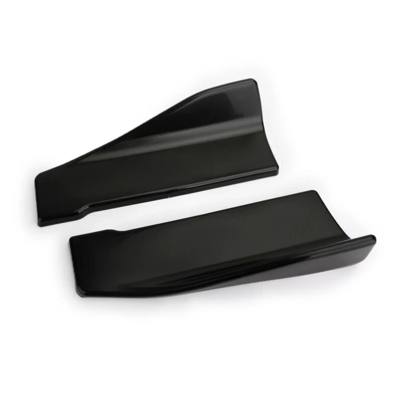 2st 35 cm kjol spoiler bakre läppförlängning rocker delare winglet vingar svart generisk