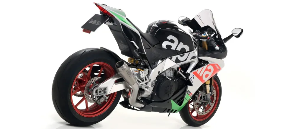 71214PRI Arrow Pro-Race Nichrome Avgassystem Kit för Aprilia RSV 4 RR / RF 2017-2018
