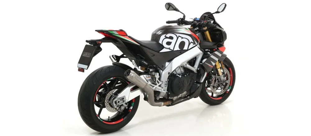 71214PRI Arrow Pro-Race Nichrome Avgassystem Kit för Aprilia RSV 4 RR / RF 2017-2018