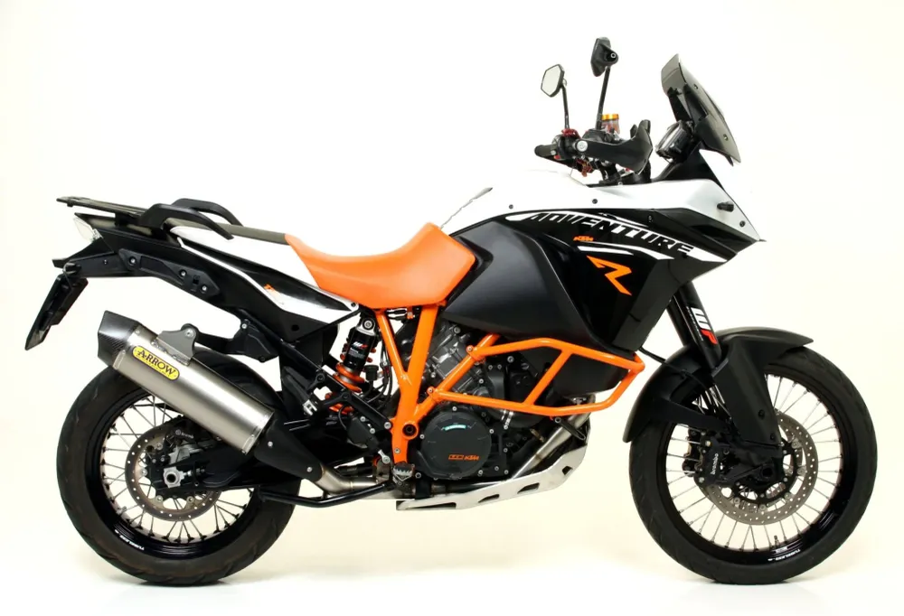 71809PK Arrow Maxi Race-Tech titanavgasrör med kolfiberändrör för KTM 1190 Adventure 2013-2016