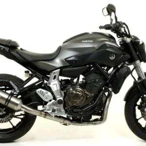 71817PK Arrow Thunder titanavgasrör med kolfiberavgasrör för Yamaha MT-07 2014-2020