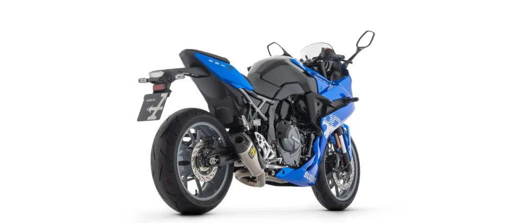 71979PK Arrow Works Titanium komplett system med kolfiberavgassystem för Suzuki GSX-8S 2023-2024