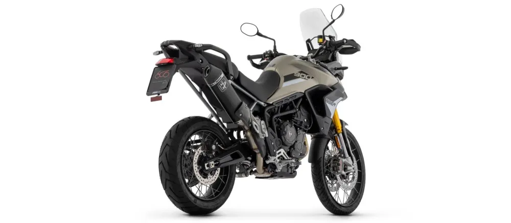 72504VAN Arrow Veloce aluminium "Mörkt" avgassystem för Triumph TIGER 900 2020-2023