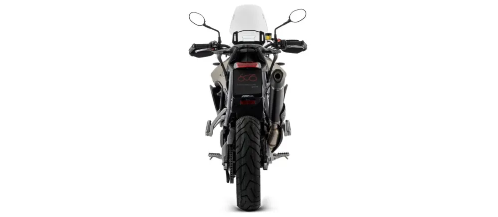 72504VAN Arrow Veloce aluminium "Mörkt" avgassystem för Triumph TIGER 900 2020-2023