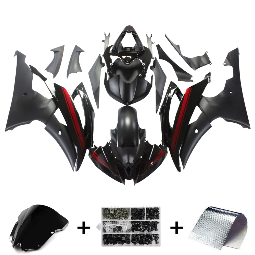 2008-2016 YAMAHA YZF 600 R6 Injektionsmässa kit Bodywork Plastic ABS #150 Amotopart