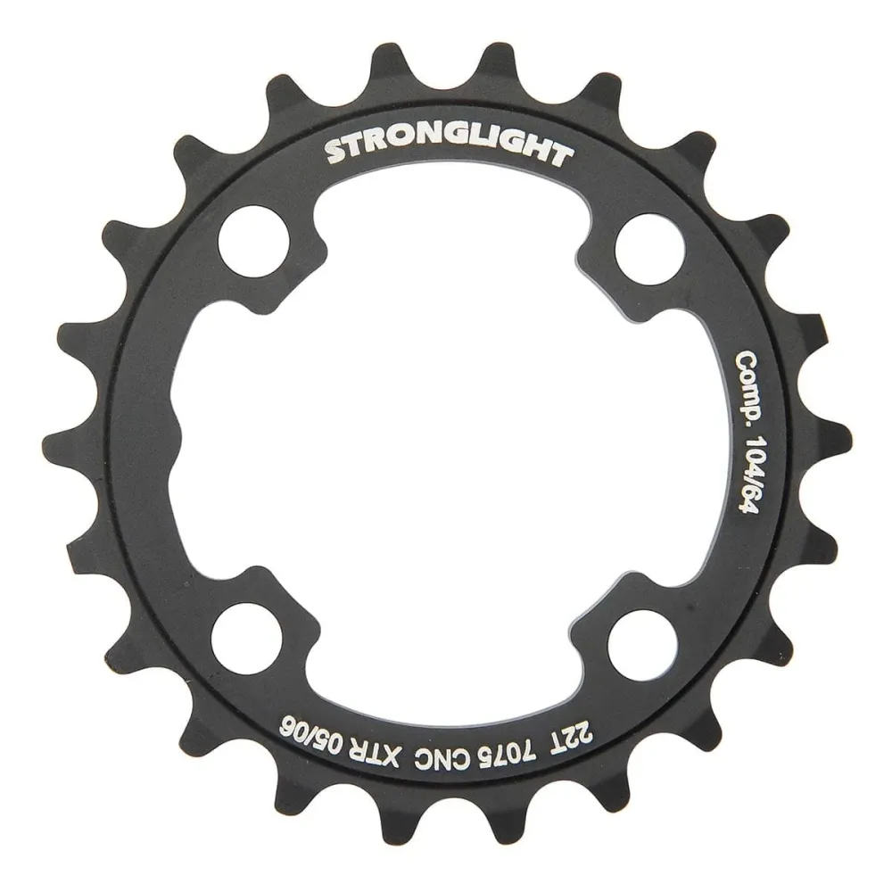 Inre kedjehjul STRONGLIGHT SHIMANO XTR M960 9V 4 hål 64mm