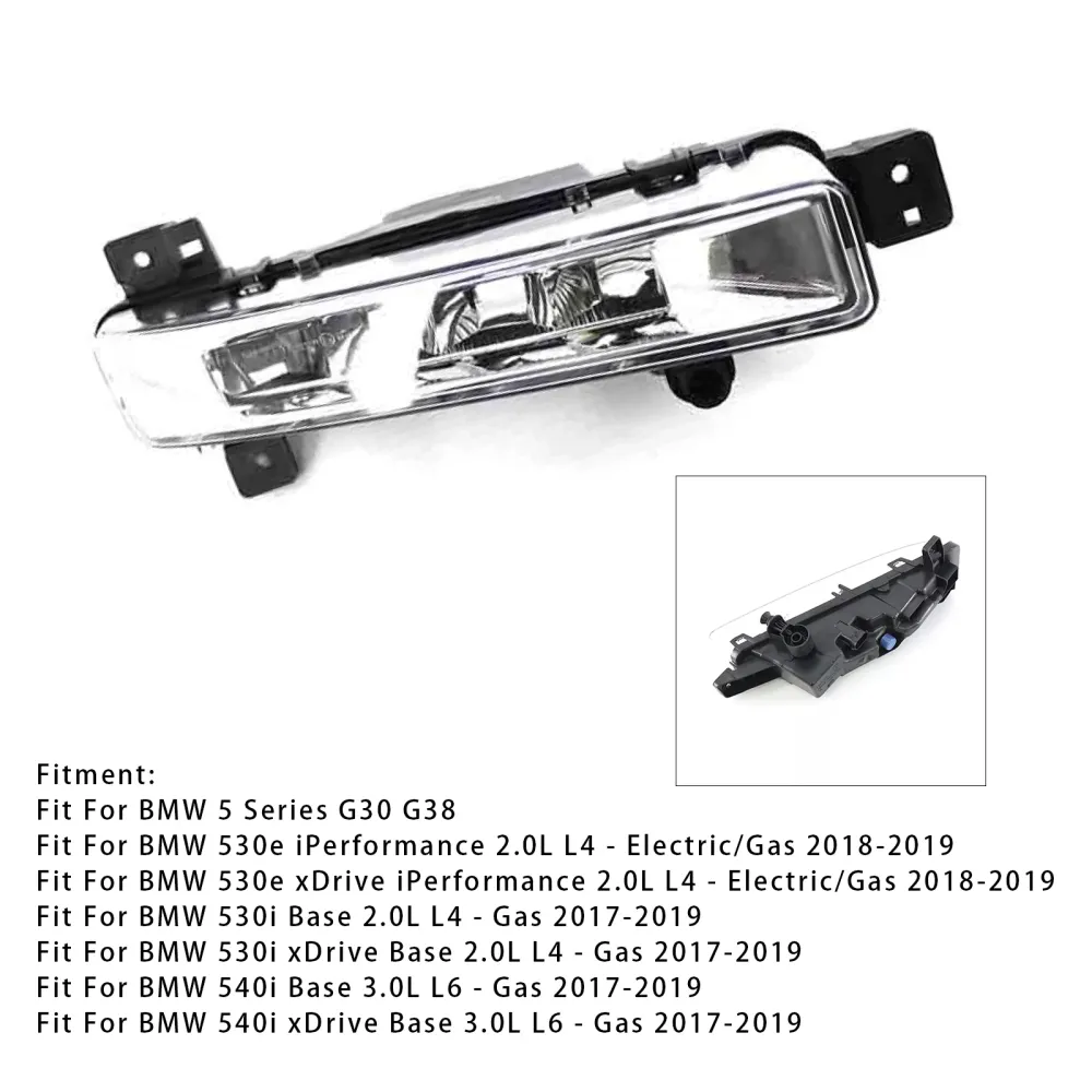 1 st LED främre höger dimljus för BMW 5-serie G30 G38 17-19 63177349132