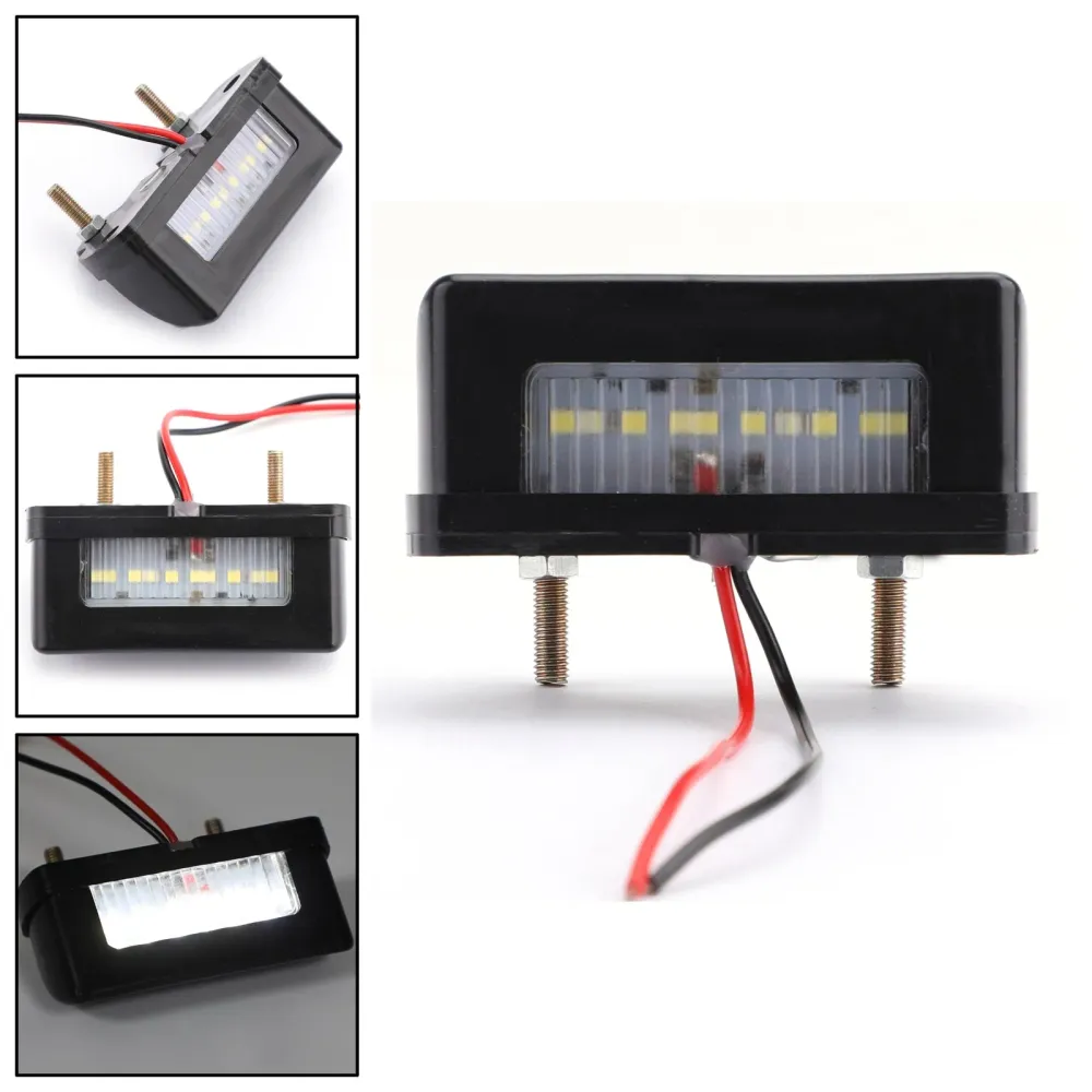 MOTORCYCLE LED bakre svans registreringsskylt bromsnummerplatta ljus mini bakljus generisk