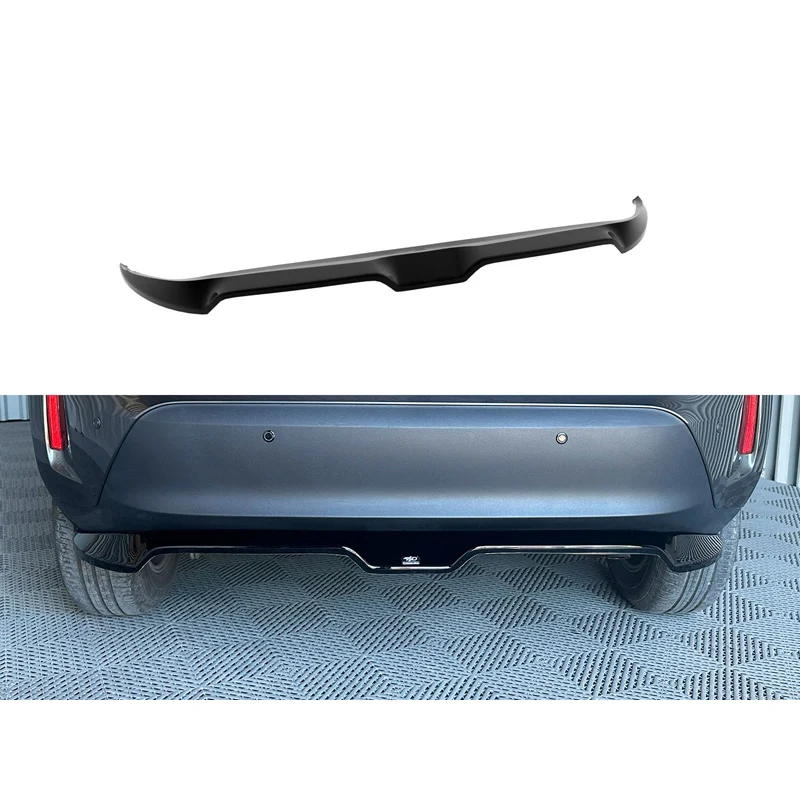 Motordrome, Bagkofanger skørt (Diffuser), ABS Gloss sort, Passer til Toyota Yaris Cross 2020-