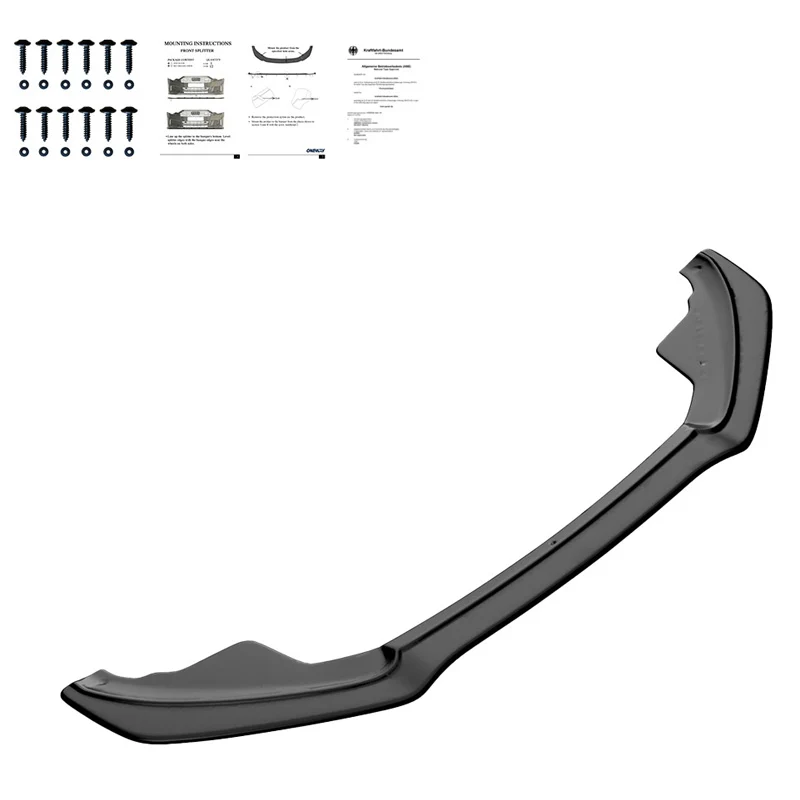 OneWay framspoiler, glanssvart, till Audi A5 S-line/S5 8T (2007–2011)