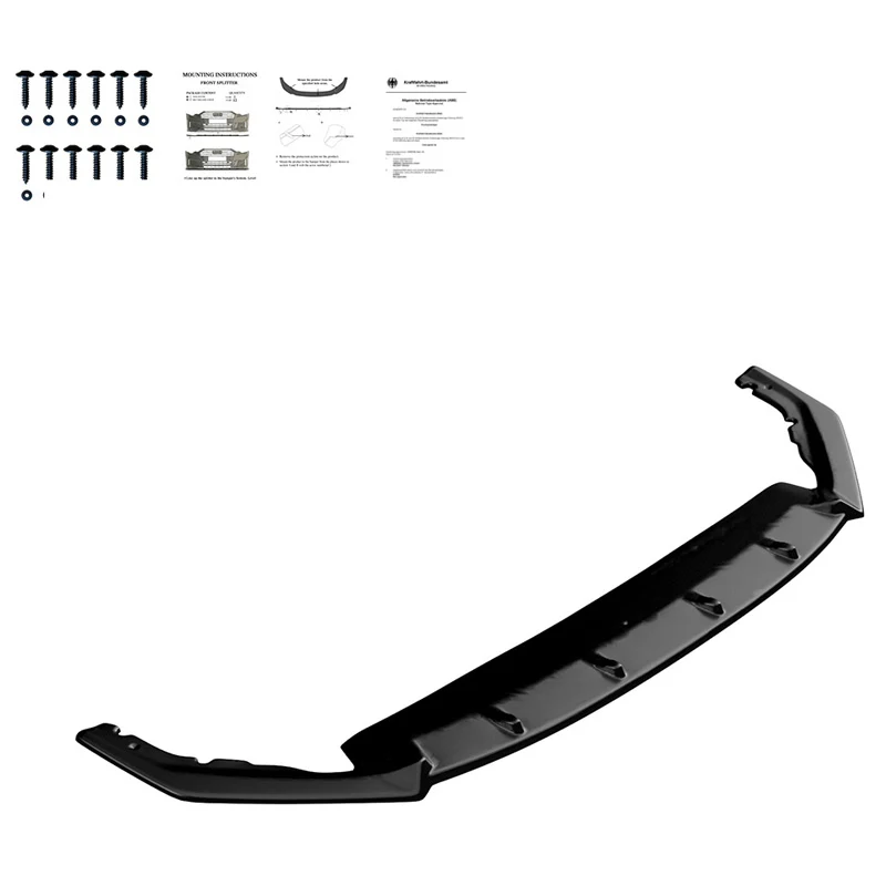 OneWay frontspoiler i glanssvart för Skoda Octavia IV RS HB/Kombi 2020–, OEM-kvalitet