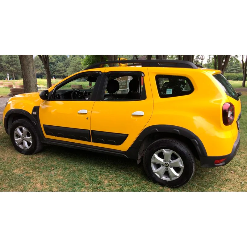 OneWay hjulbue-trimsats i matt svart för Dacia Duster II 2018–2024 med Park Assist, 8 delar