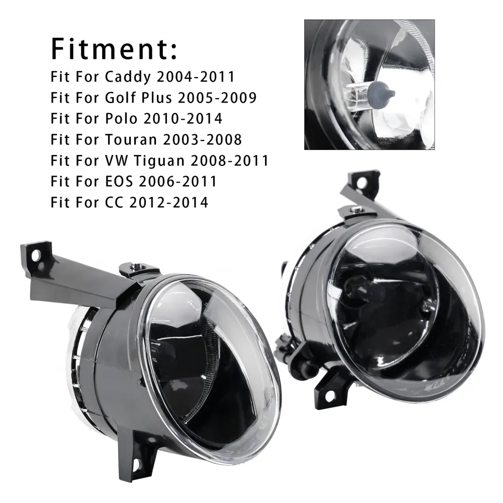 Par främre dimljus till Volkswagen Caddy 2004-2011 Touran 2003-2008