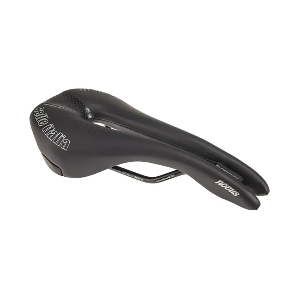 Sadel SELLE ITALIA NOVUS ENDURANCE SUPERFLOW L Skänklar Mangan Svart