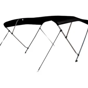 Talamex, Bimini Top Deluxe 3 Buer - Sort, 600D Polyester – Størrelse: 183x216-229x117 CM