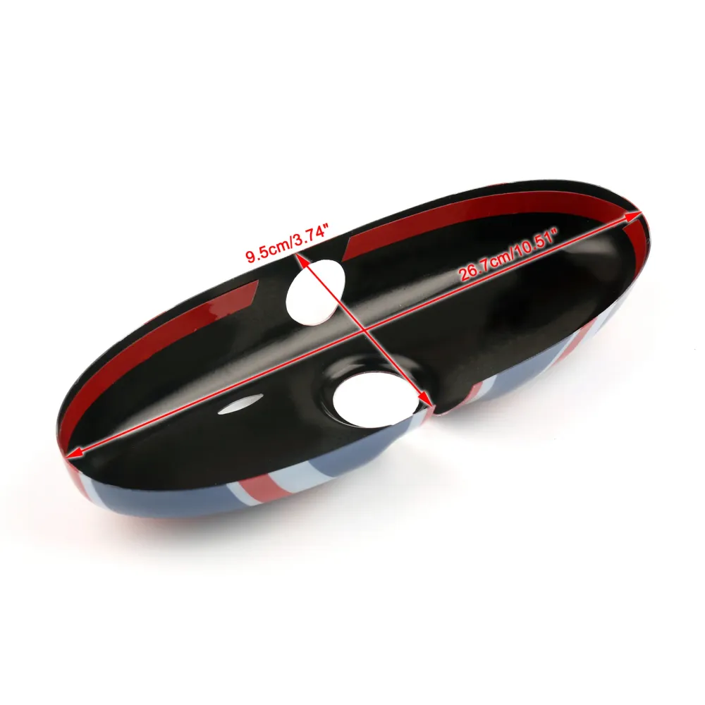 Union Jack UK FLAG BAKSAVE SPELSPRESOR COVER HOUSHING FÖR MINI Cooper R55 R56 R57